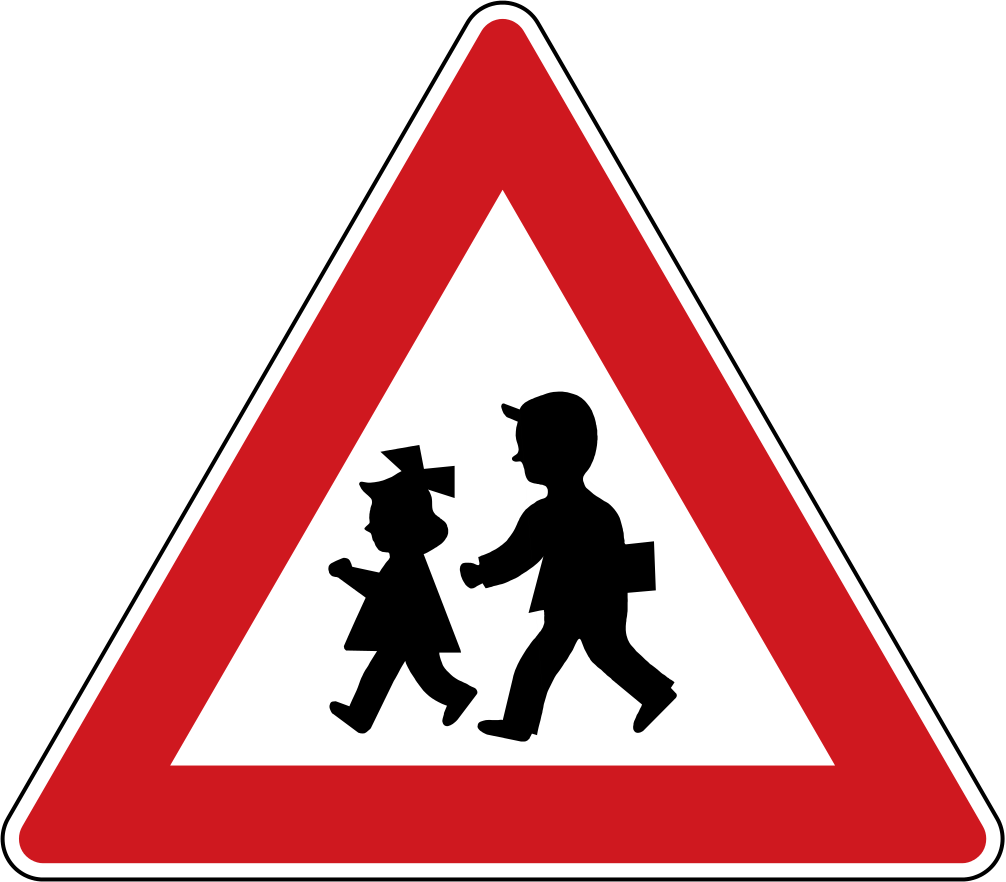 знак "осторожно, дети"